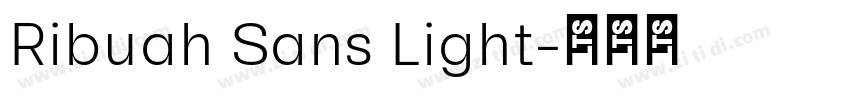 Ribuah Sans Light字体转换